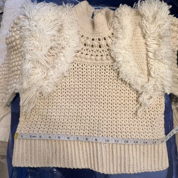 Sea NY Women’s Darcy Sweater, cream color, sample size S/4